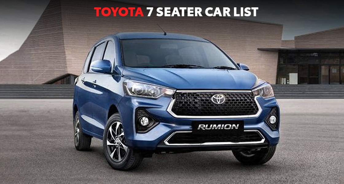 Toyota 7 seater car list