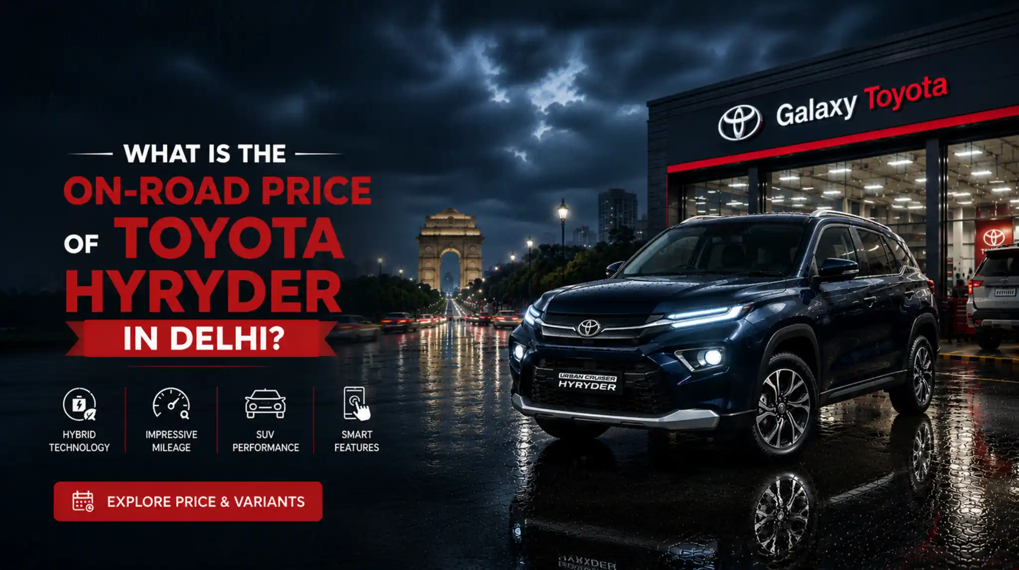 Toyota Hyryder on road Price